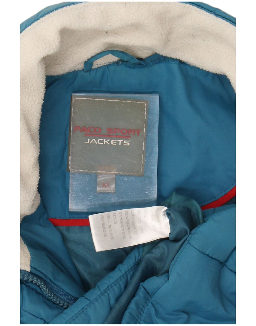 Jaqueta acolchoada feminina PACO UK 18 XL azul nylon