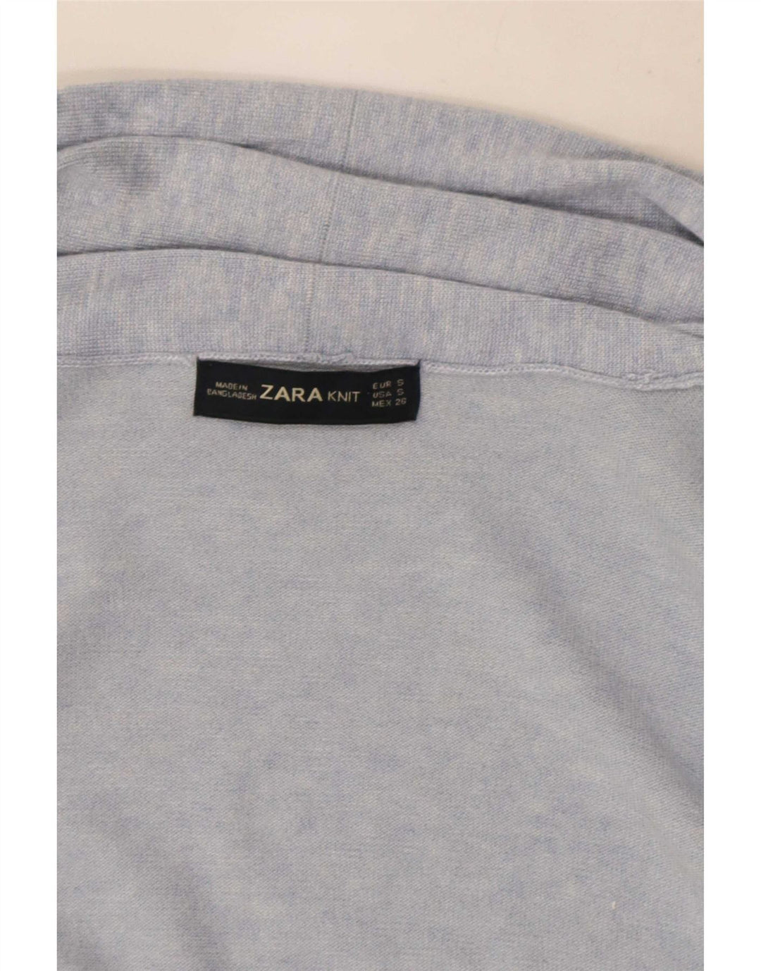 Suéter cardigã feminino Longline Zara Reino Unido 10 pequeno azul