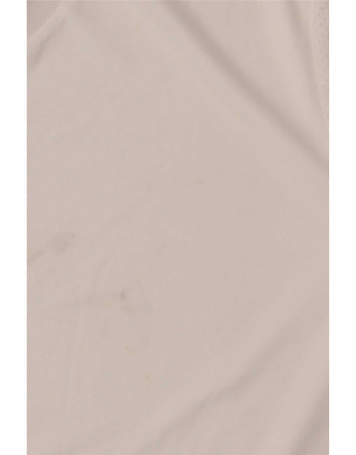 Adidas Mens Aeroready Camiseta Top Grande Poliéster Branco