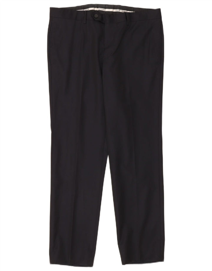 Emporio Armani masculino 2 botões terno de 2 peças IT 50 grande W35 L30 azul marinho