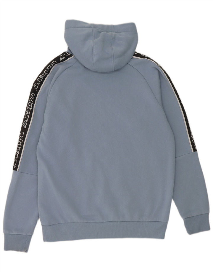 Kappa Mens Graphic Hoodie Jumper Médio Azul