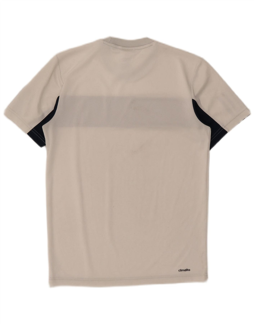 ADIDAS Mens Tennis Camiseta Top Pequeno Branco Colourblock Poliéster
