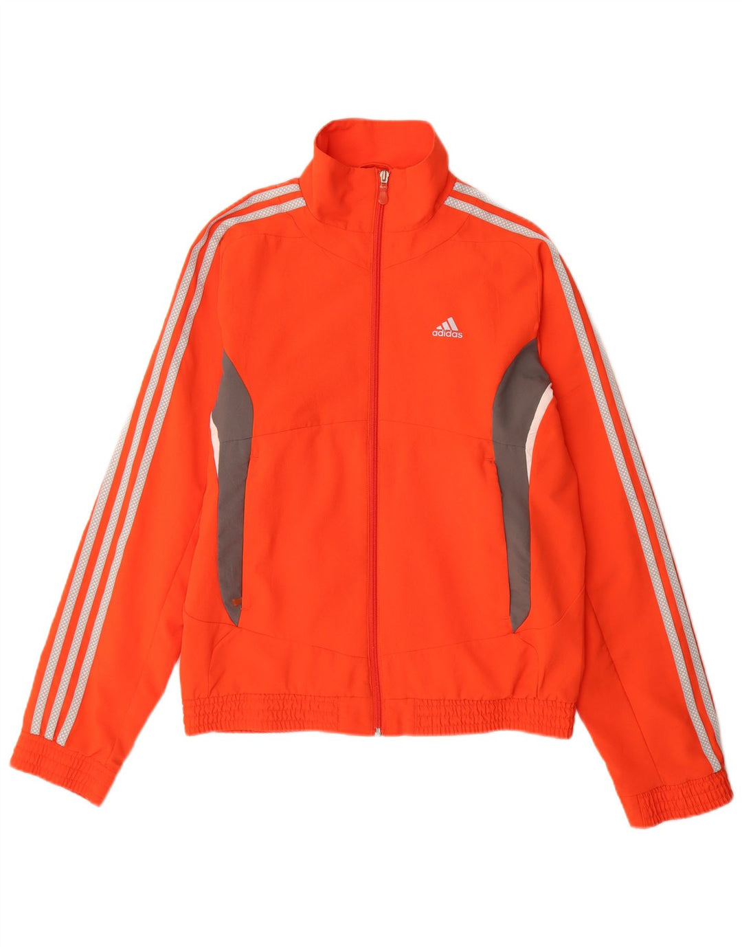 Jaqueta Adidas Masculina Treino Top Pequeno Bloco Colorido Laranja