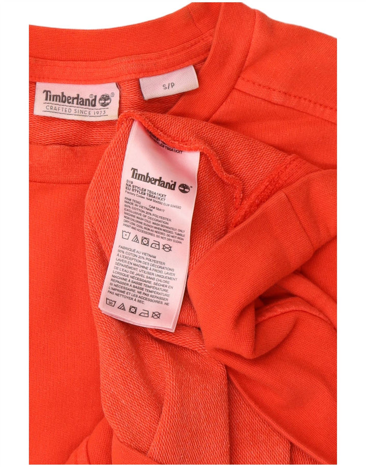 Timberland moletom masculino jumper pequeno laranja algodão