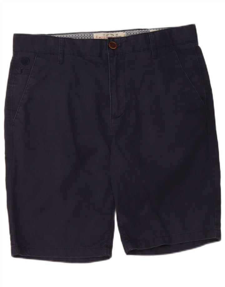 Shorts Chino Masculino Fat Face W32 Algodão Azul Marinho Médio