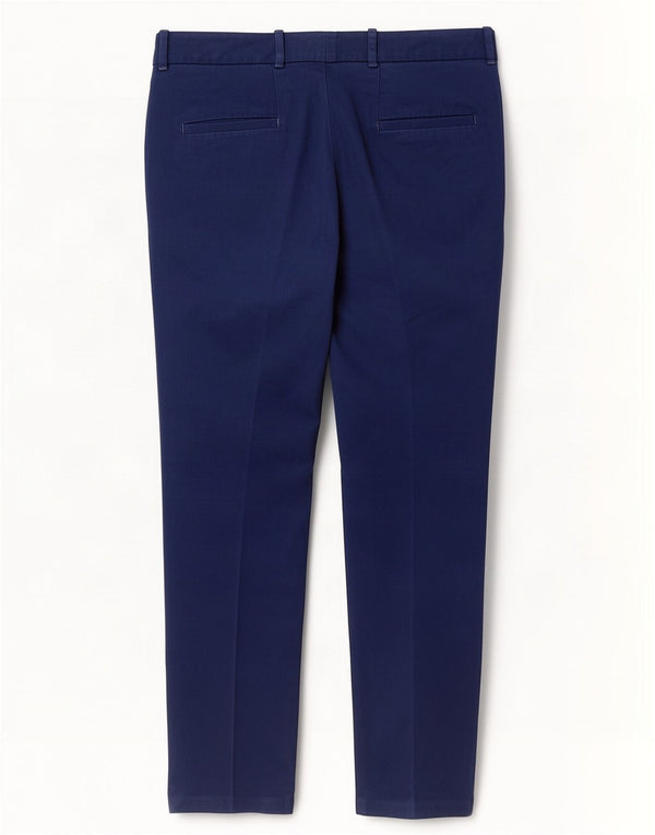 Zara Calça Chino Feminina Slim Médio W28 L28 Azul Marinho