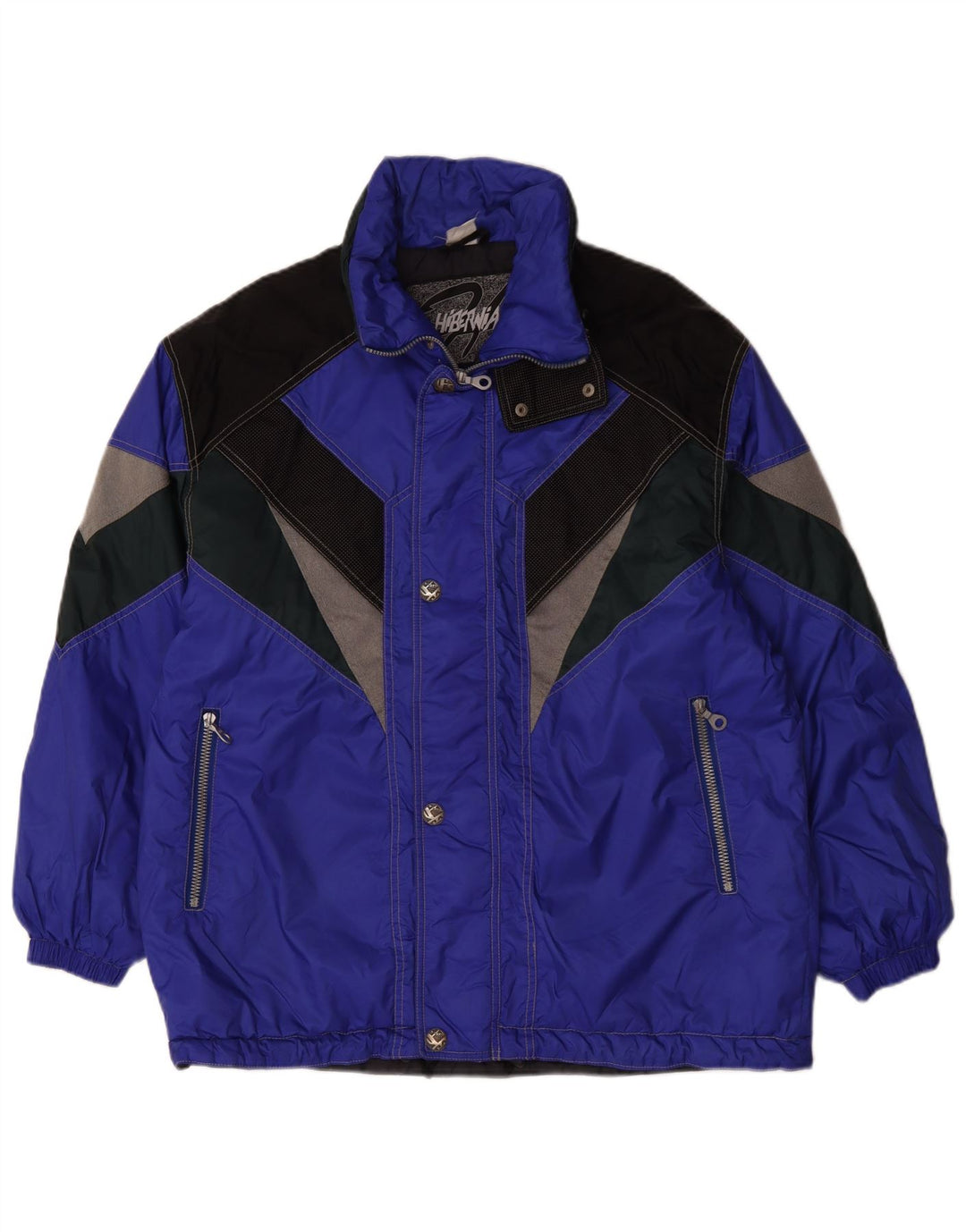 Jaqueta de esqui masculina Hibernia UK 38 poliamida colorblock azul médio