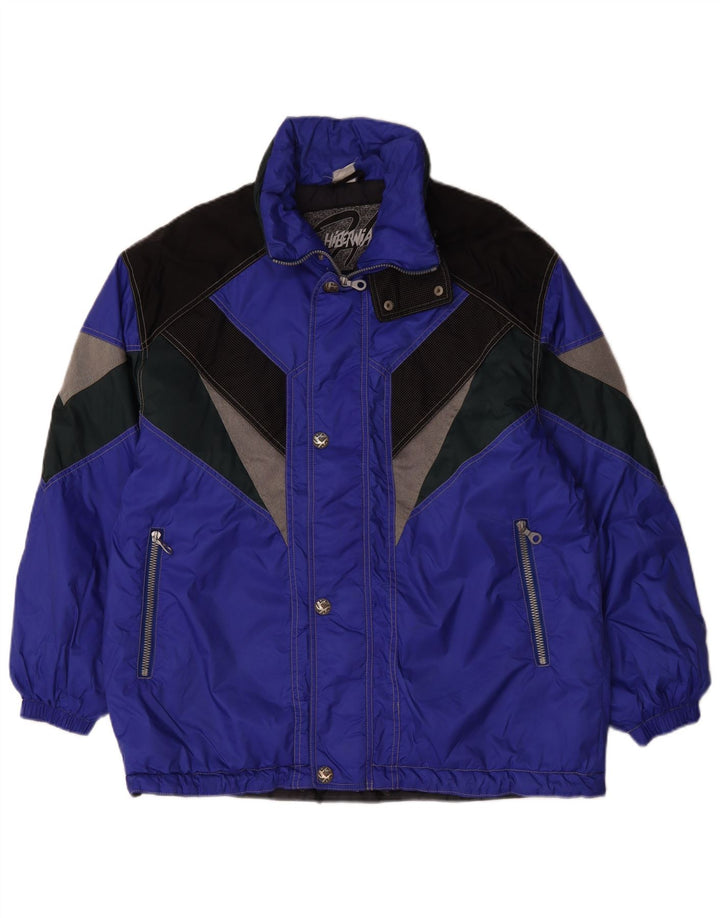 Jaqueta de esqui masculina Hibernia UK 38 poliamida colorblock azul médio