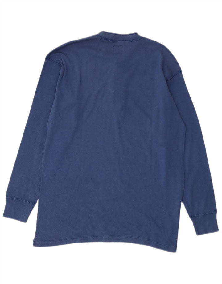 Top masculino Levi's manga comprida XL azul algodão