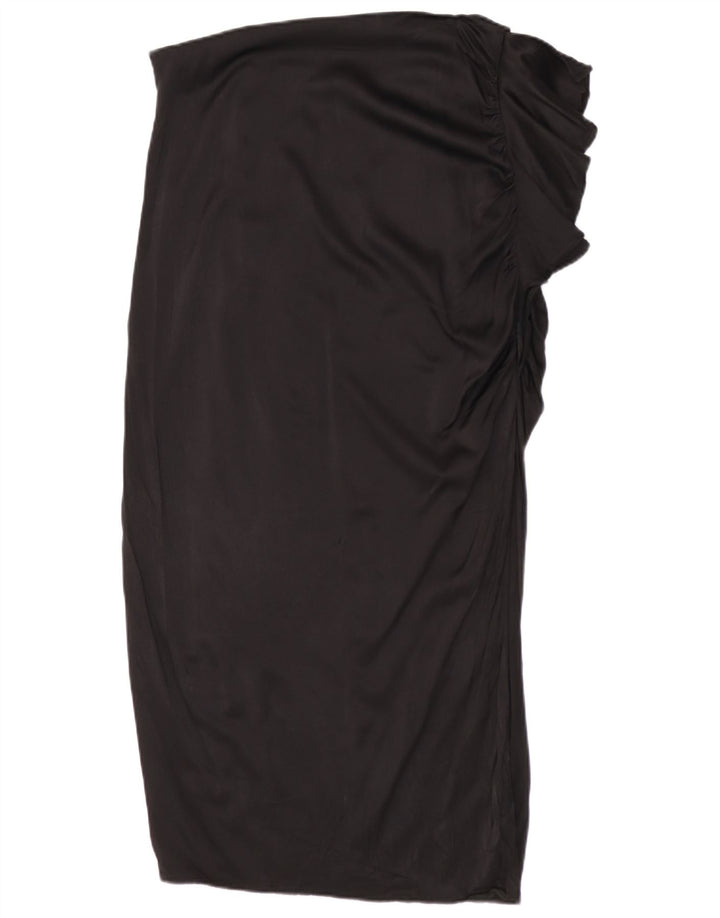 Saia midi feminina Zara médio W28 preta