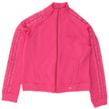 Adidas Womens Tracksuit Top Jacket UK 14 Médio Rosa Poliéster