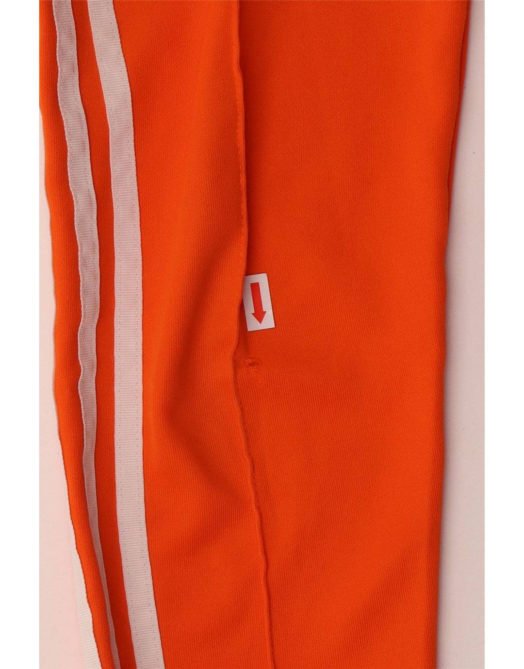 Calças de treino femininas ADIDAS UK 6 XS laranja poliéster