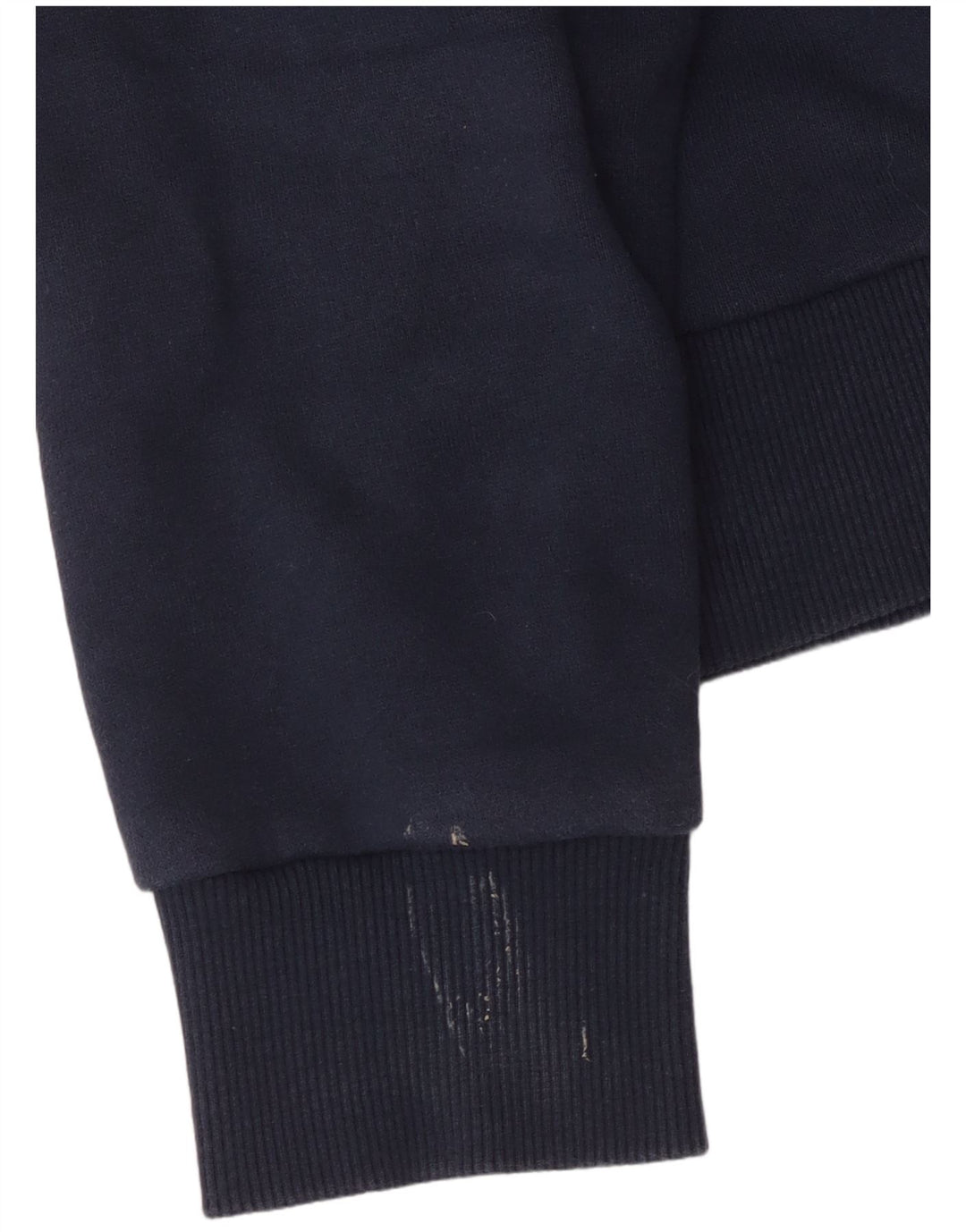 Jumper feminino com capuz gráfico SUPERDRY Reino Unido 16 grande algodão azul marinho