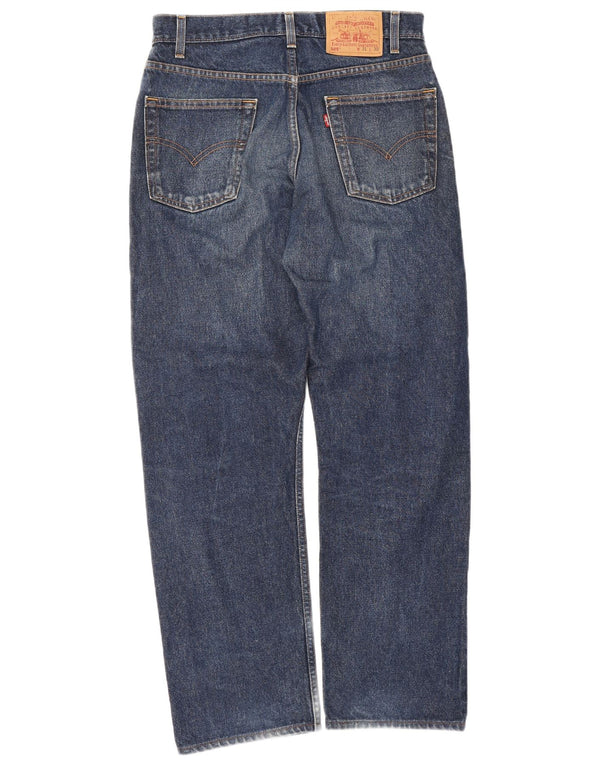 Calça jeans masculina Levi's 505 Regular Fit Straight W31 L30 Azul Algodão