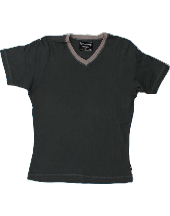 CHAMPION Girls T-Shirt Top 13-14 Years XL Grey Cotton Vintage Champion and Second-Hand Champion from Messina Hembry 