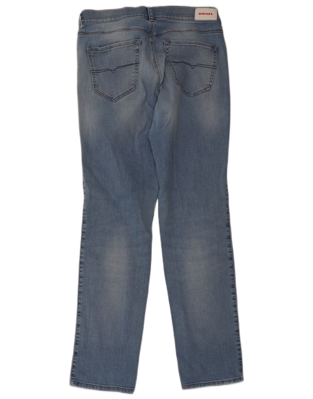 Diesel Masculino Sandy Regular Slim Straight Jeans W30 L32 Azul Algodão