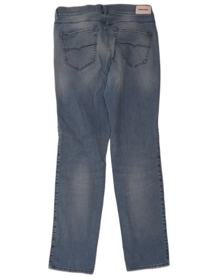 Diesel Masculino Sandy Regular Slim Straight Jeans W30 L32 Azul Algodão
