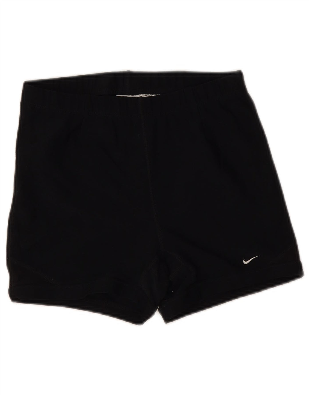 Shorts esportivos femininos NIKE EUA 12/14 grande poliéster preto