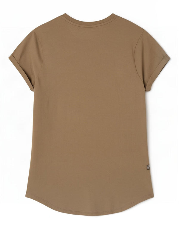 G-Star Mens T-Shirt Top Medium Khaki