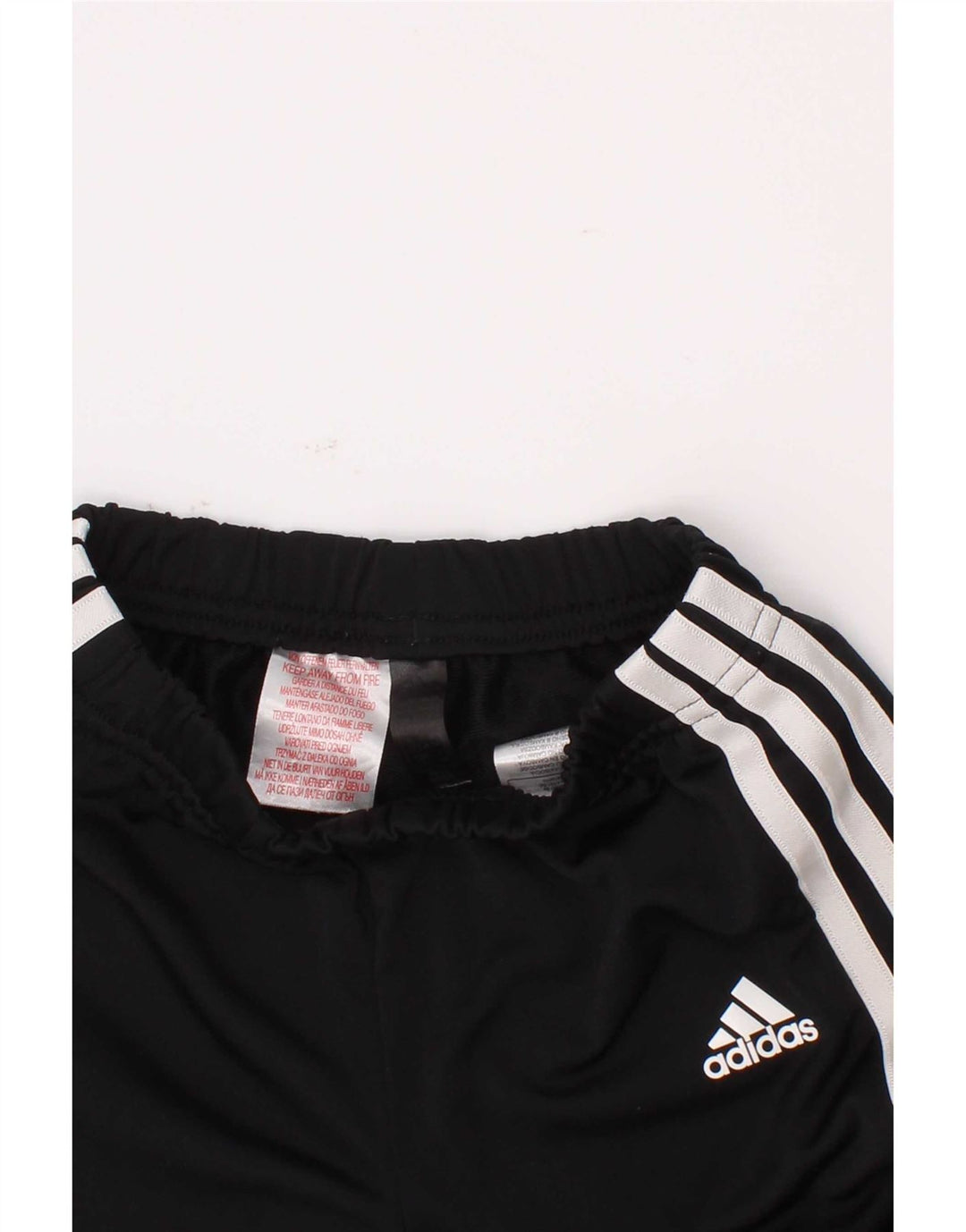 Adidas meninos calças de treino joggers 5-6 anos preto poliéster