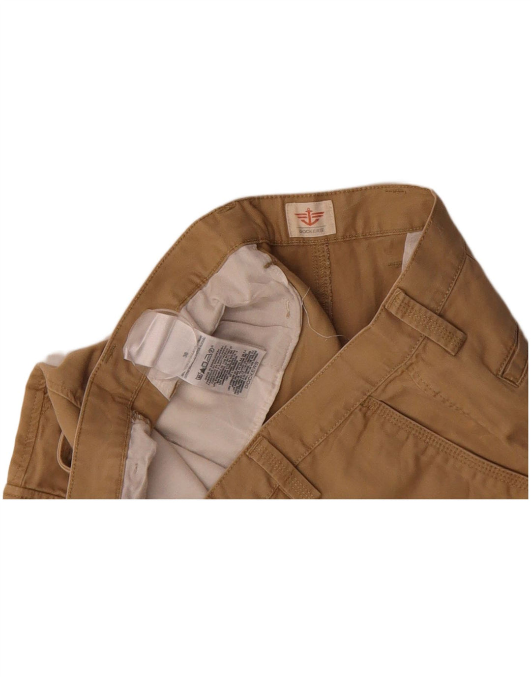 Shorts cargo masculino DOCKERS W36 grande algodão bege
