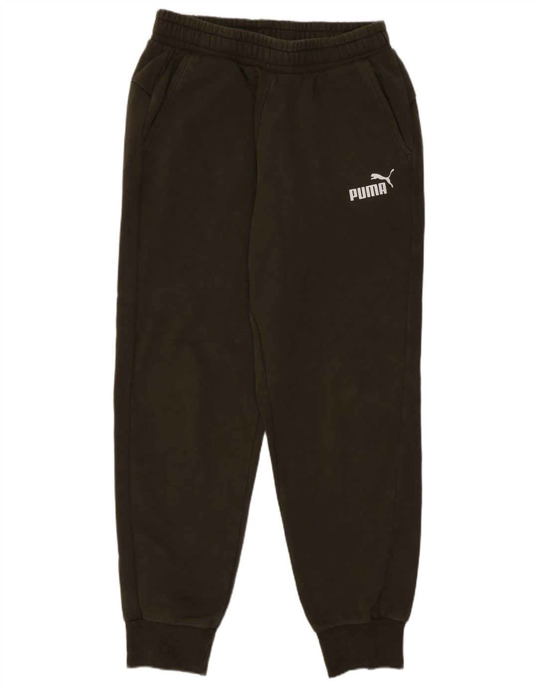 Calça de treino masculina Puma Joggers médio cáqui algodão