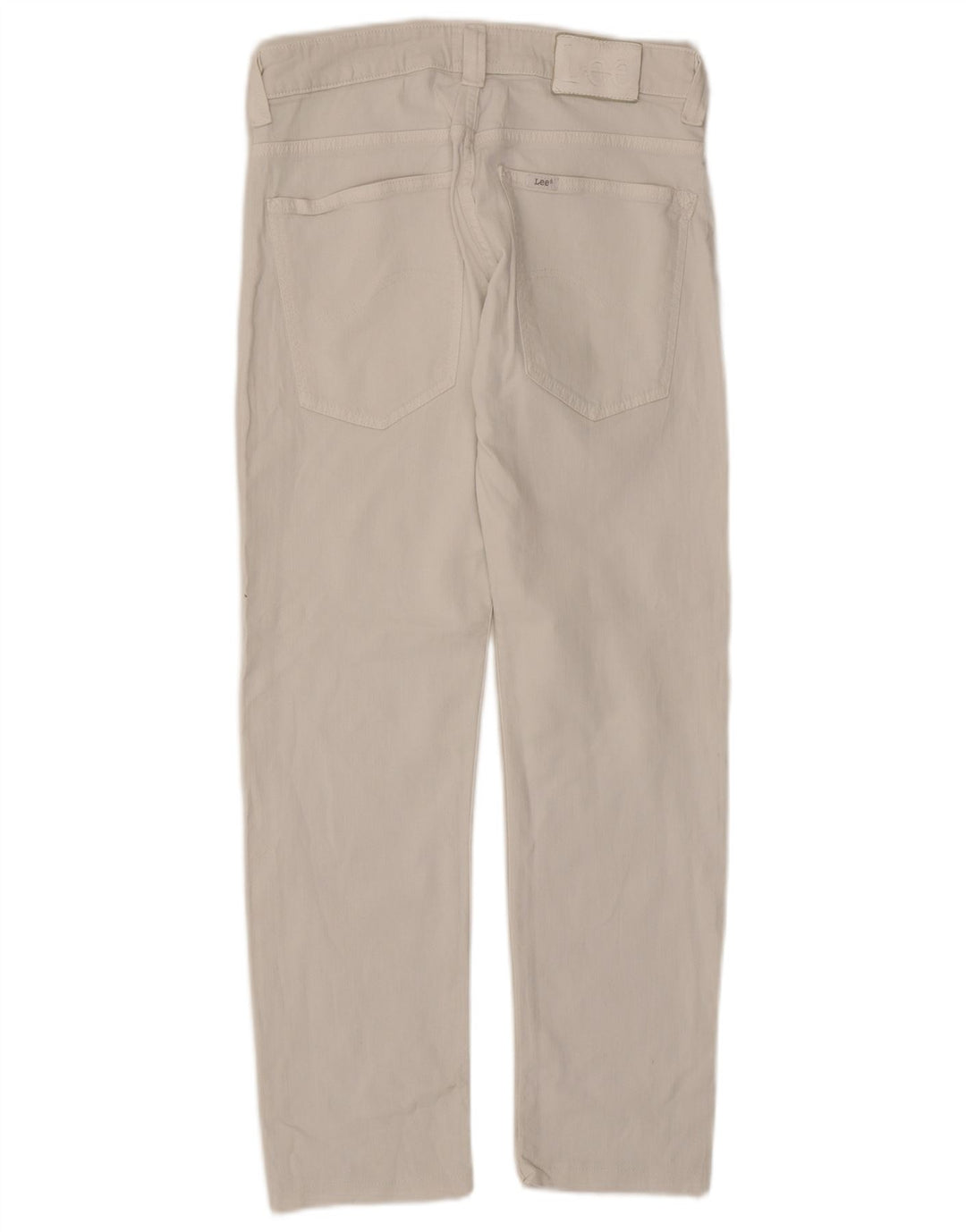 Calça jeans feminina LEE Powell Slim W32 L27 algodão branco
