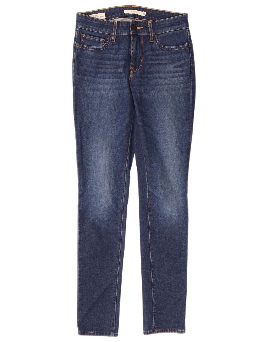 Calça jeans feminina LEVI'S 711 skinny W25 L28 azul algodão