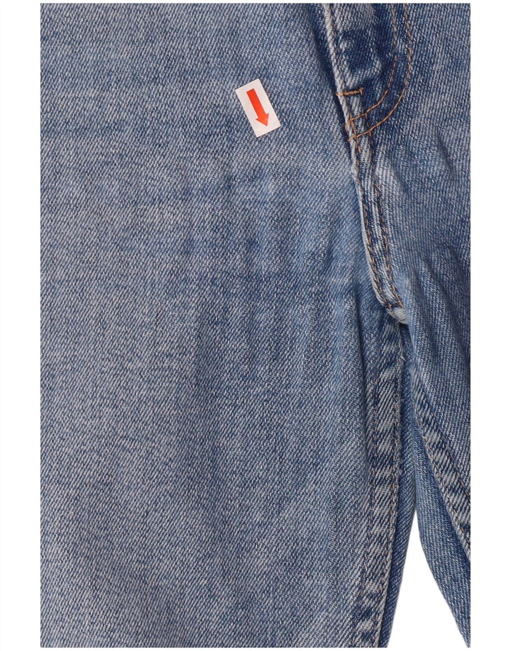 Zara Jeans skinny feminino de cintura alta UE 38 pequeno W28 L27 azul clássico