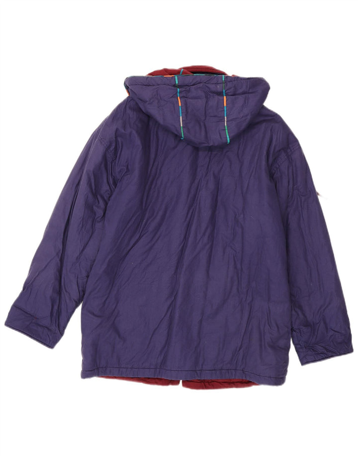 Jaqueta corta-vento feminina grande com capuz DW-Shop UE 36 pequena roxa