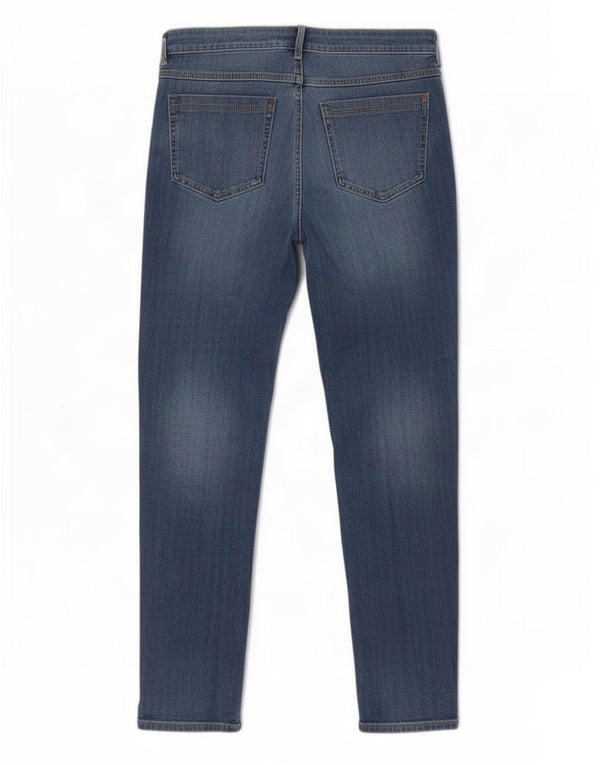 Calça jeans feminina Marks & Spencer Magic Crop Slim UK 14 grande W32 L25 azul