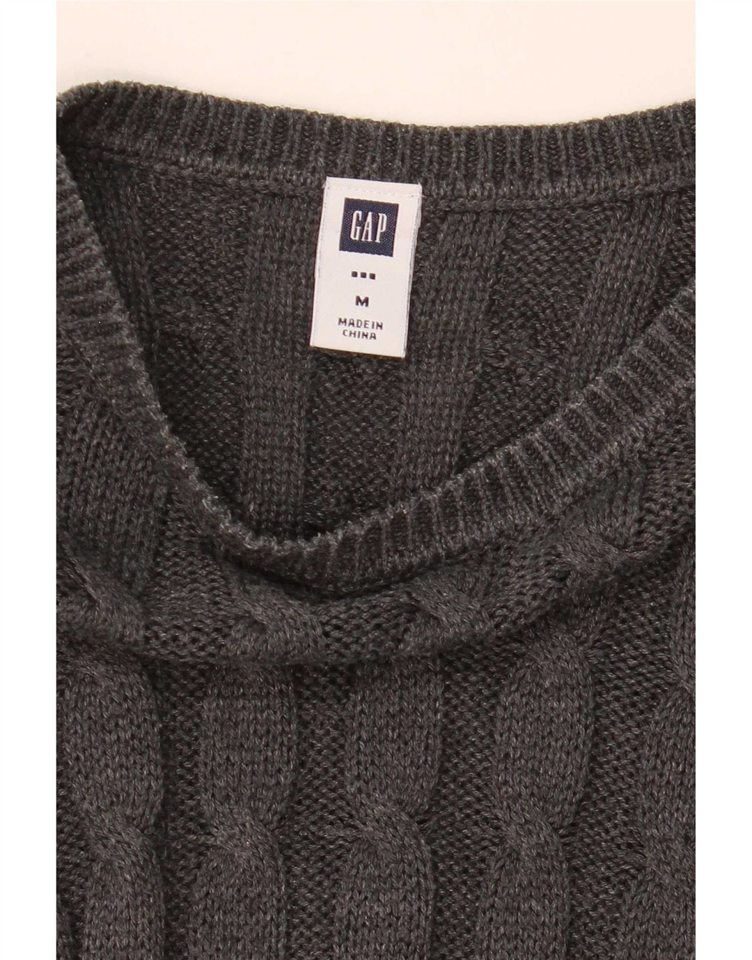 Suéter feminino Gap com gola canoa UK 14 cinza médio