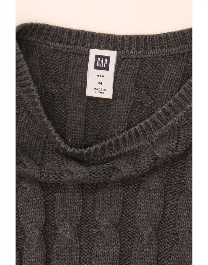 Suéter feminino Gap com gola canoa UK 14 cinza médio