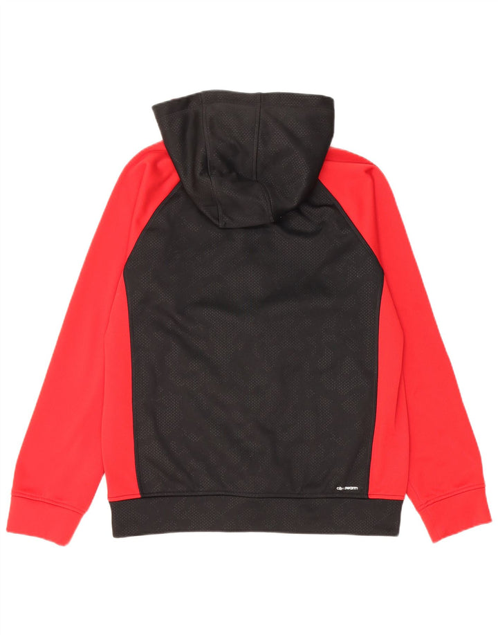 Suéter adidas masculino Climawarm Zip com capuz 14-15 anos grande preto