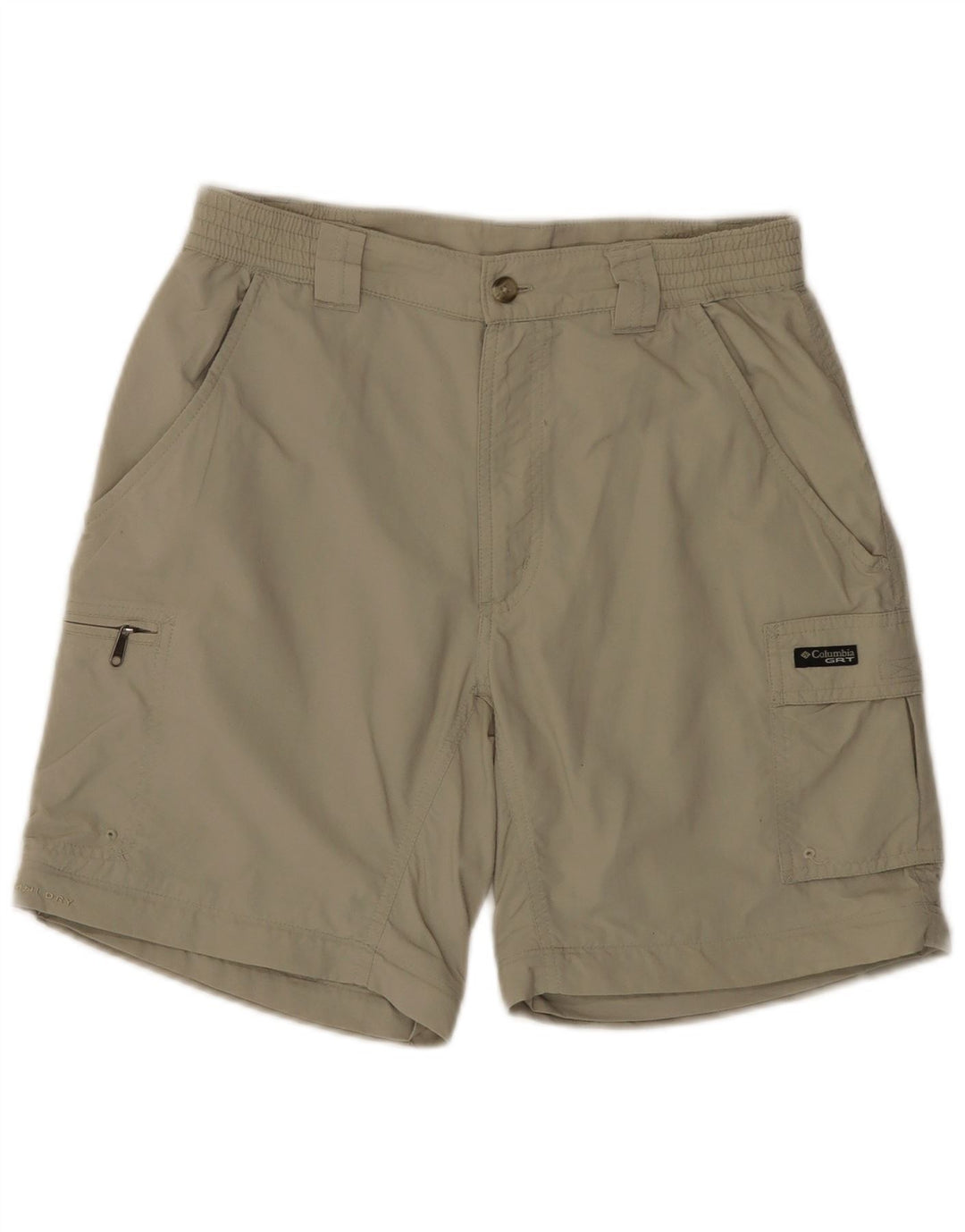 COLUMBIA Shorts Cargo Feminino Pequeno W27 Verde Nylon