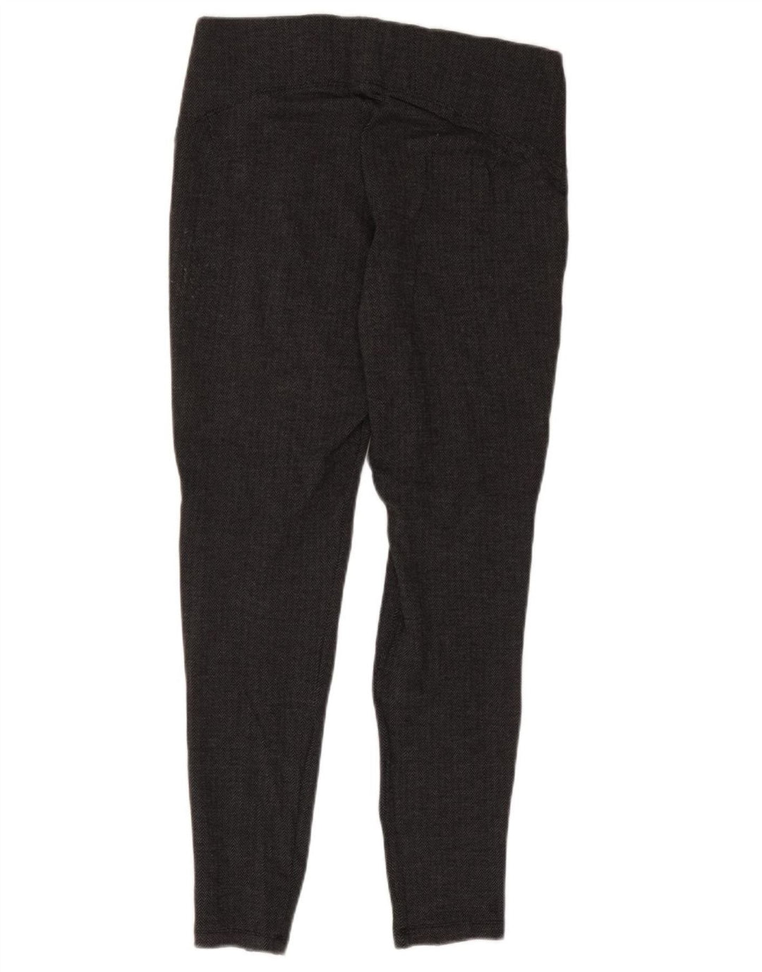Leggings femininas Marks & Spencer Reino Unido 14 grande viscose espinha de peixe preta