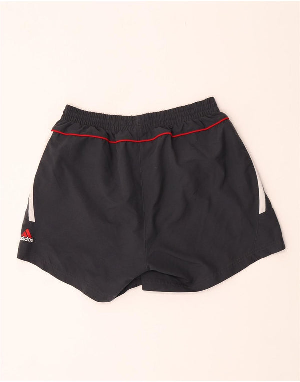 Shorts esportivos masculinos Adidas grande poliéster preto