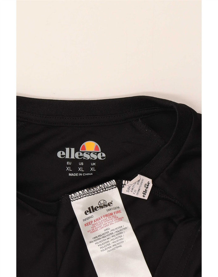 Ellesse Camiseta Masculina Top XL Preto Poliéster