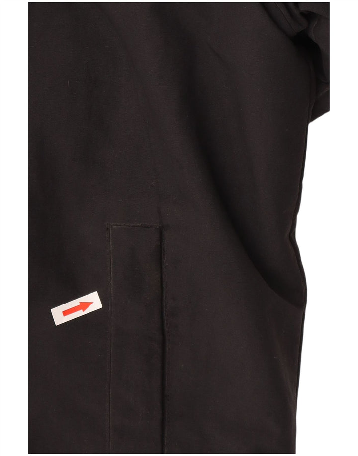 Casaco masculino acolchoado com capuz Champion UK 40 grande poliamida preta