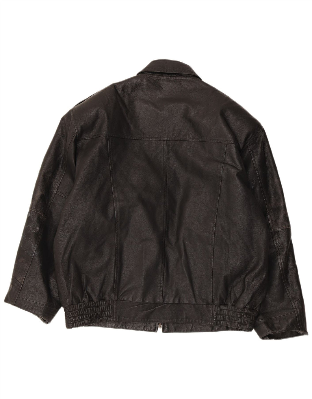 Jaqueta de couro masculina MILAN UK 40 grande couro preto