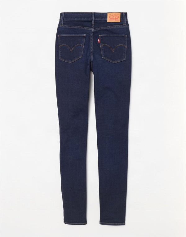 Calça jeans feminina Levi's 721 High Rise Skinny W25 L30 azul marinho algodão