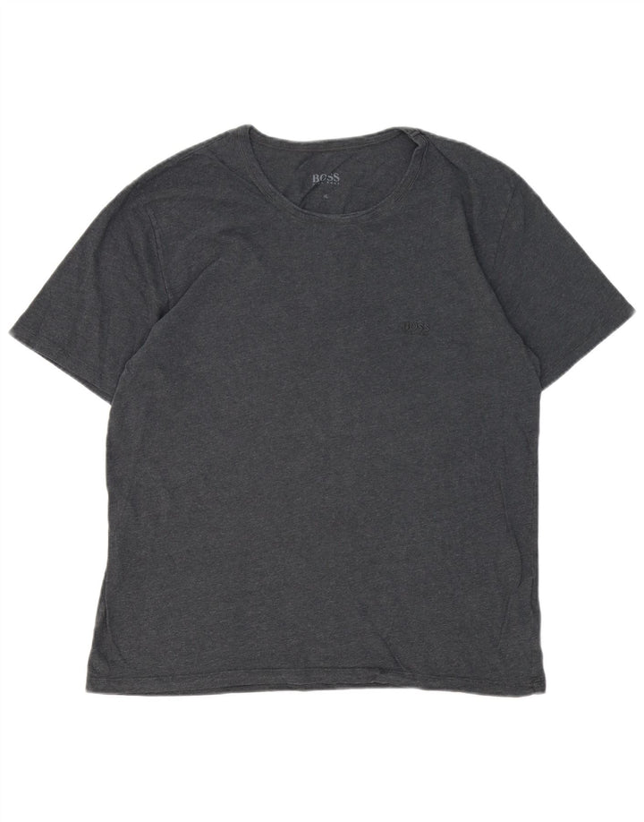 Camiseta masculina Hugo Boss Top XL algodão cinza