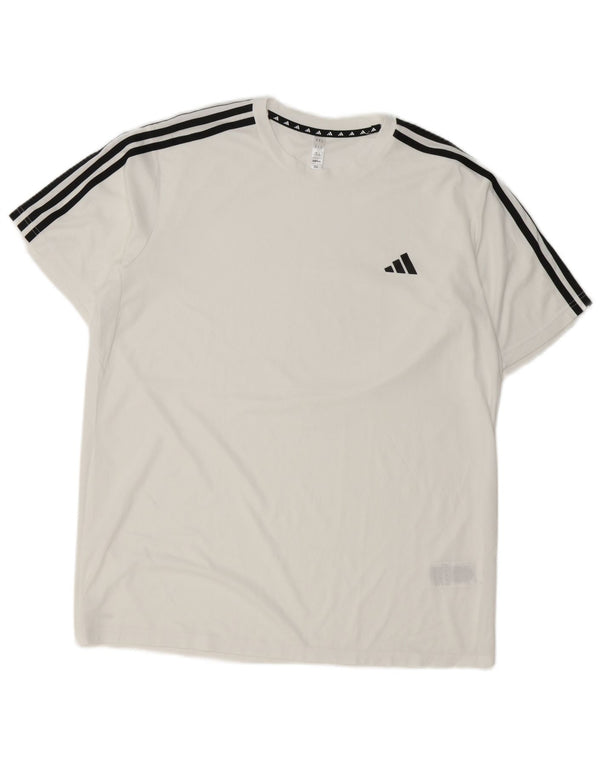 Adidas Mens Aeroready Camiseta Top XL Branco Poliéster