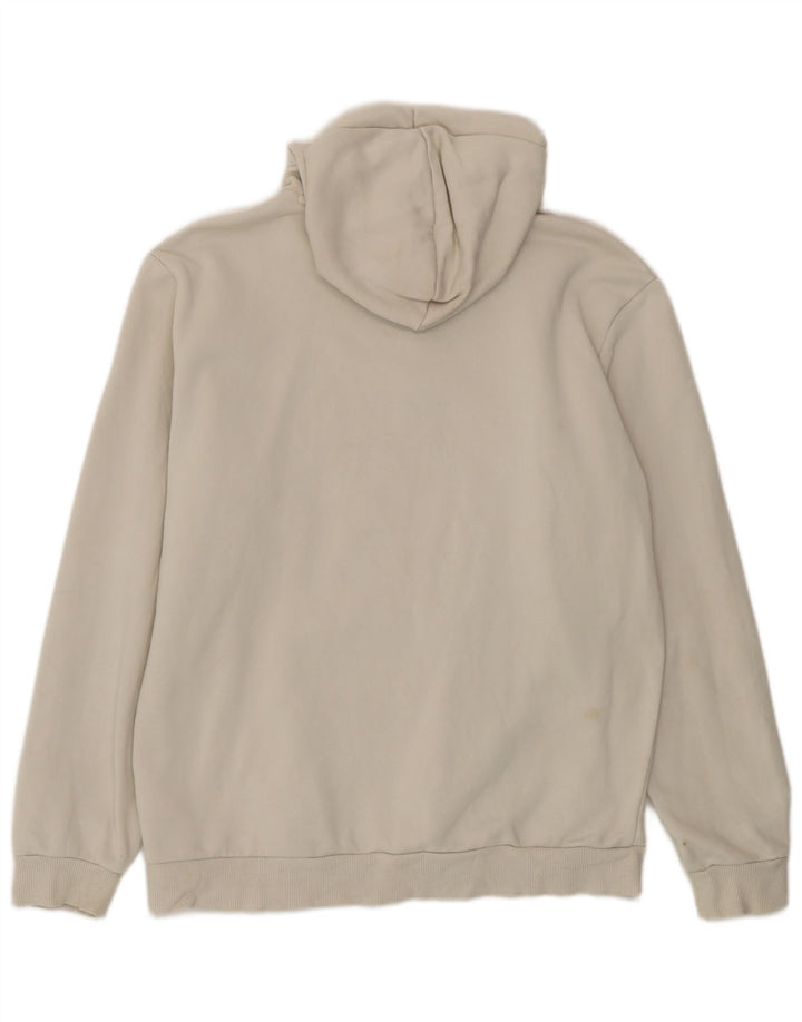 Puma masculino gráfico moletom com capuz médio algodão bege