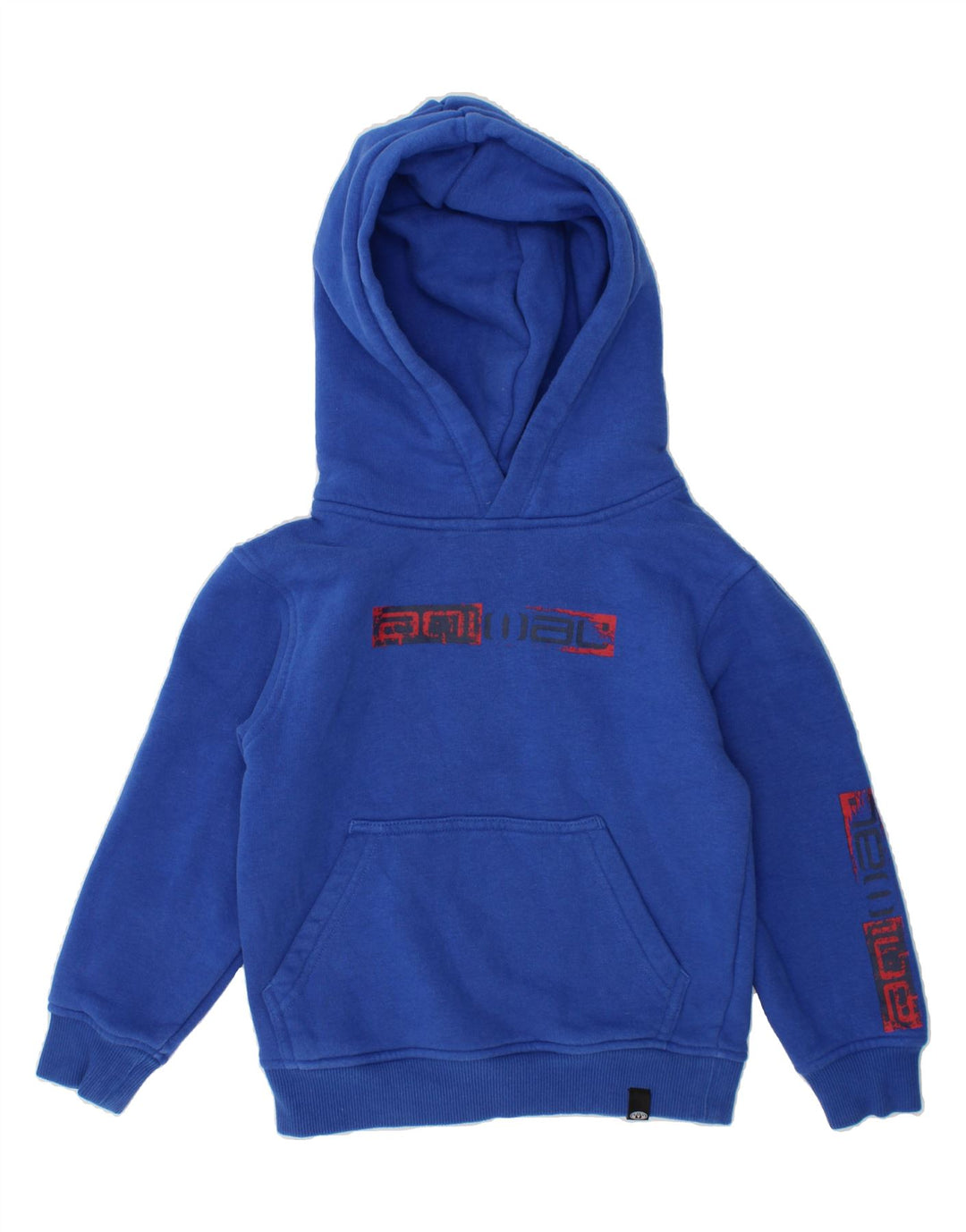 ANIMAL Boys Graphic Hoodie Jumper 3-4 Years Blue Cotton Vintage Animal and Second-Hand Animal from Messina Hembry 