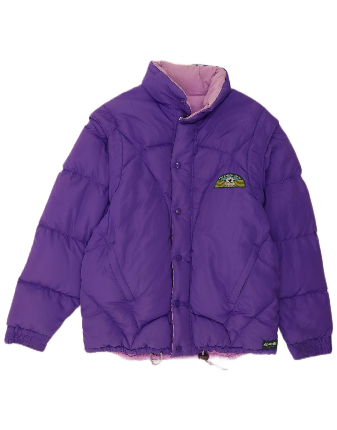 Jaqueta acolchoada reversível masculina DOLOMITE UK 40 poliéster roxo grande