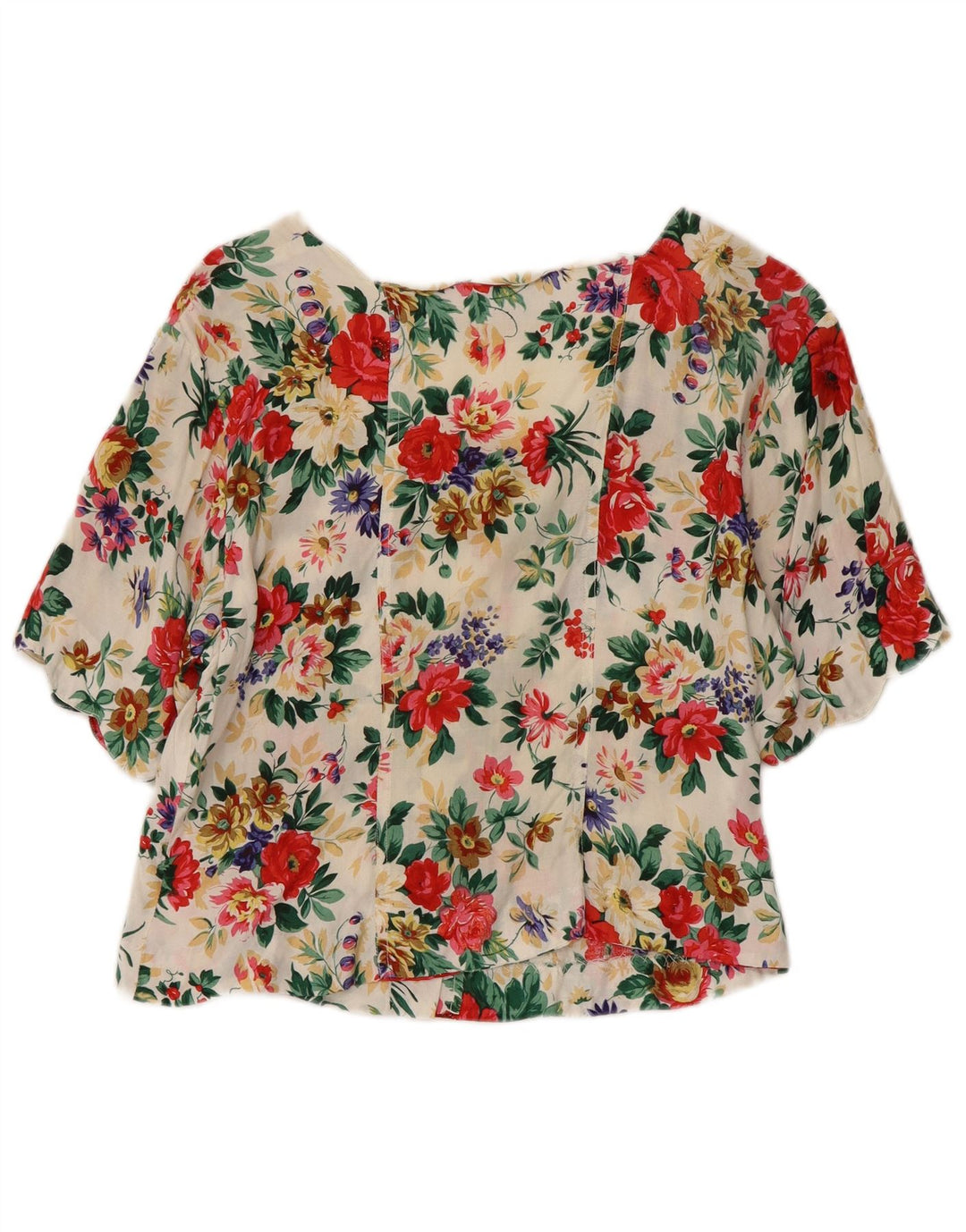 CAPRICCI BY MARCELL Blusa feminina cropped UK 14 média multicolorida