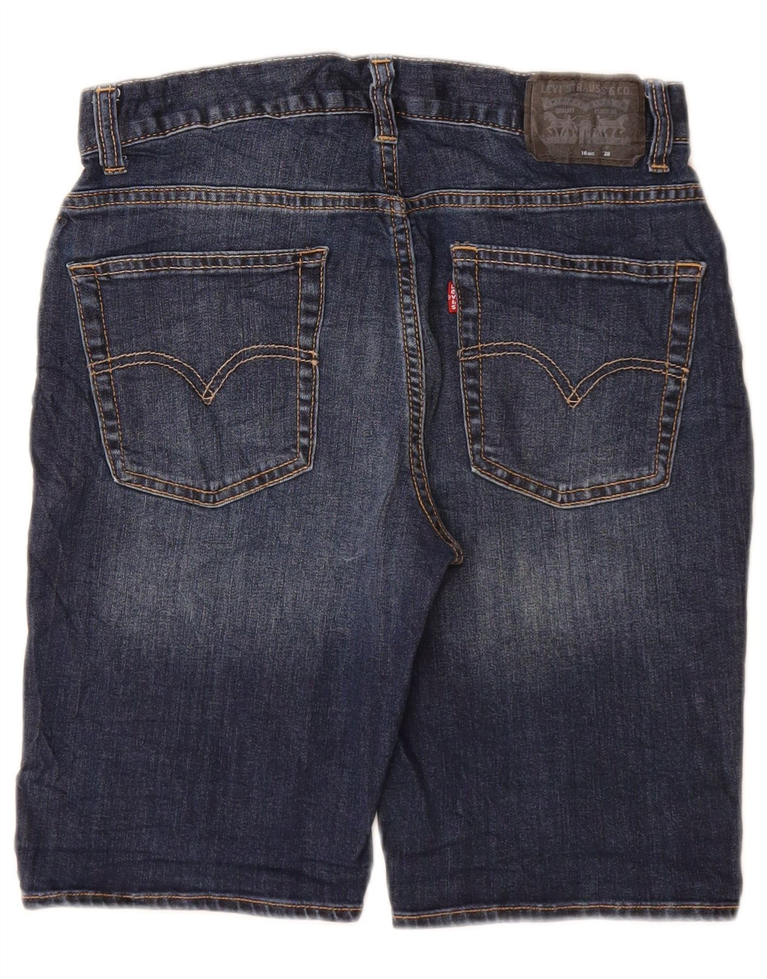 Shorts jeans Levi's Boys 511 15-16 anos W28 azul algodão