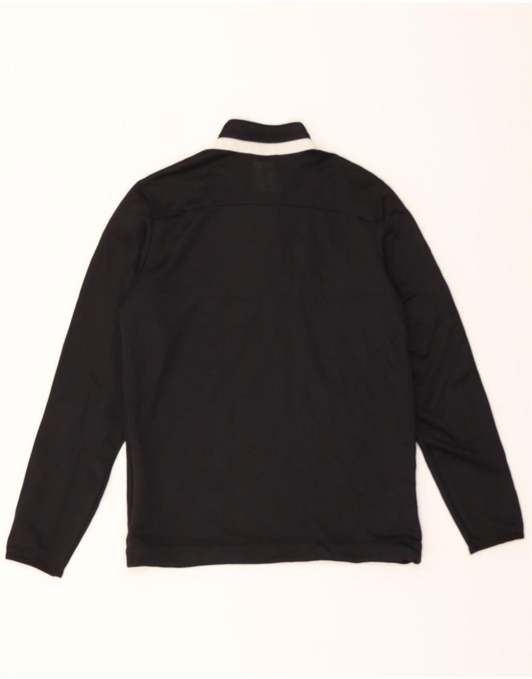 ADIDAS Boys Graphic Zip Neck Pullover Tracksuit Top 11-12 Years Black Vintage Adidas and Second-Hand Adidas from Messina Hembry 