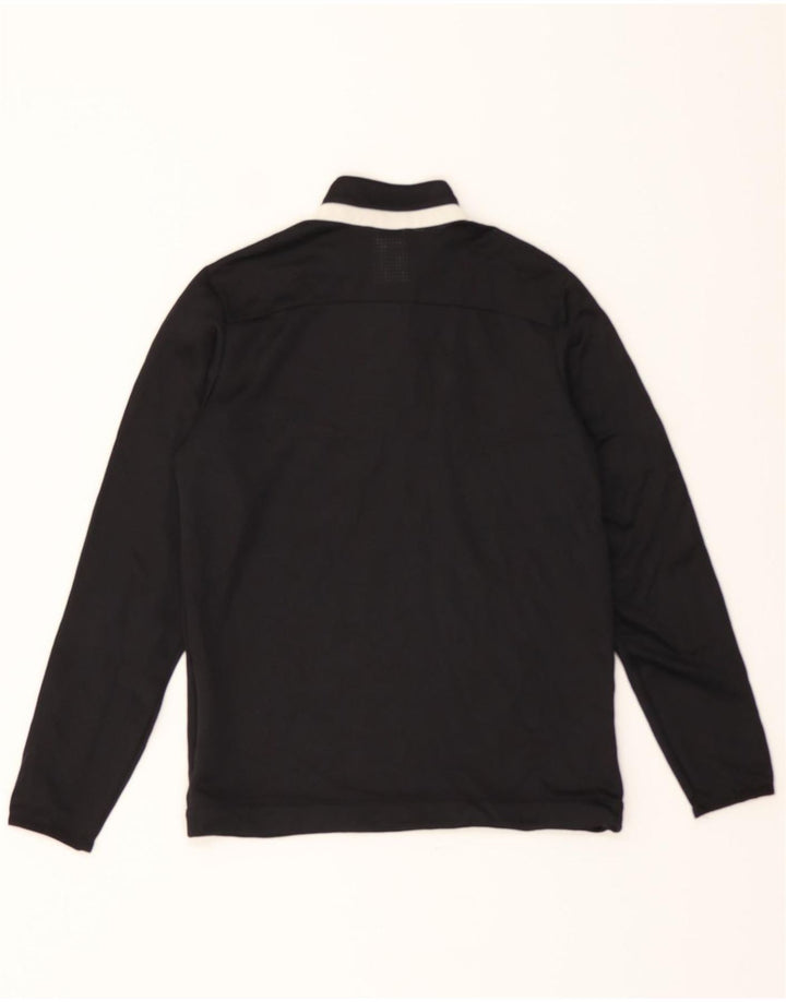 ADIDAS Boys Graphic Zip Neck Pullover Tracksuit Top 11-12 Years Black Vintage Adidas and Second-Hand Adidas from Messina Hembry 